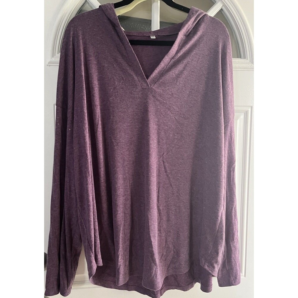 Women's 3 X Purple Lightweight Hoodie